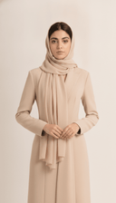 The Samah Tailored Shawl Collar Abaya - TAL by The Abaya Lab
