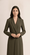 The Samah Tailored Shawl Collar Abaya - TAL by The Abaya Lab