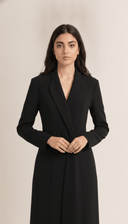 The Samah Tailored Shawl Collar Abaya - TAL by The Abaya Lab