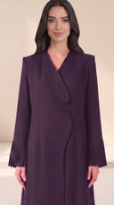 The Saman Draped Abaya with Pleated Cuffs - TAL by The Abaya Lab