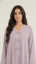 The Samia Decorative Mandarin Closure Detail Abaya - TAL by The Abaya Lab