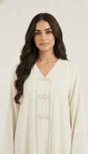 The Samia Decorative Mandarin Closure Detail Abaya - TAL by The Abaya Lab