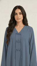 The Samia Decorative Mandarin Closure Detail Abaya - TAL by The Abaya Lab
