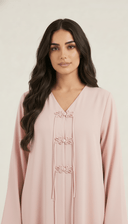 The Samia Decorative Mandarin Closure Detail Abaya - TAL by The Abaya Lab