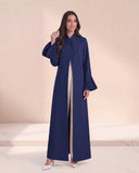 The Samiqa Pleated Cuff Abaya with Wrap Collar - TAL by The Abaya Lab