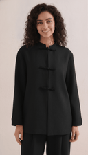 The Samirah Mandarin Collar Co-Ord Set with Braided Closures - TAL by The Abaya Lab