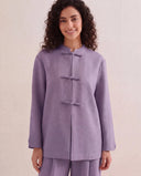The Samirah Mandarin Collar Co-Ord Set with Braided Closures - TAL by The Abaya Lab