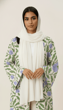 The Samirah Vine Floral Print Open Abaya - TAL by The Abaya Lab