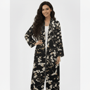 The Sana Black & Ivory Blossom Abaya - TAL by The Abaya Lab