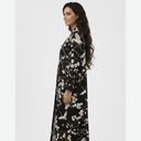 The Sana Black & Ivory Blossom Abaya - TAL by The Abaya Lab