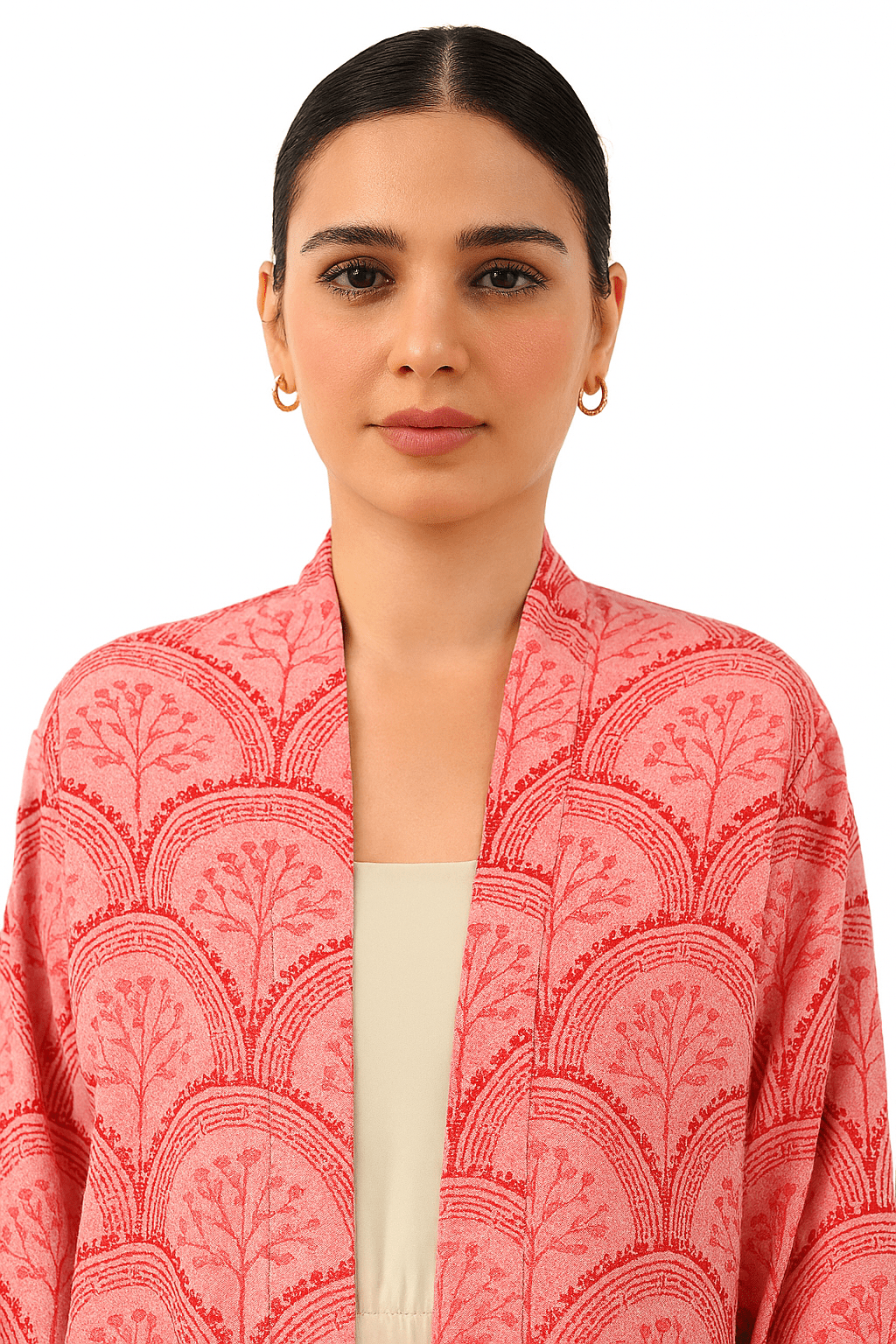 The Sana Fan Print Abaya - TAL by The Abaya Lab