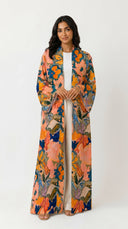 The Sana Floral Open Front Abaya - TAL by The Abaya Lab