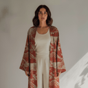 The Sana Terracotta Printed Abaya - TAL by The Abaya Lab