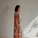 The Sana Terracotta Printed Abaya - TAL by The Abaya Lab