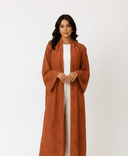 The Sara Terracotta Floral Abaya - TAL by The Abaya Lab