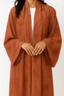 The Sara Terracotta Floral Abaya - TAL by The Abaya Lab