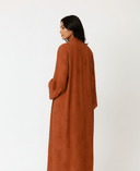 The Sara Terracotta Floral Abaya - TAL by The Abaya Lab