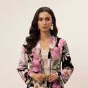 The Sarah P&B Embroidery Detail Floral Abaya - TAL by The Abaya Lab