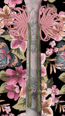 The Sarah P&B Embroidery Detail Floral Abaya - TAL by The Abaya Lab