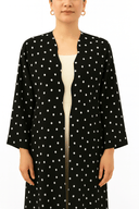 The Sarah Polka Cotton Wave Abaya - TAL by The Abaya Lab