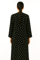 The Sarah Polka Cotton Wave Abaya - TAL by The Abaya Lab