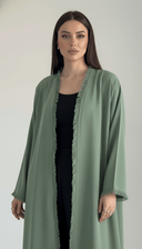 The Shadan Minimalist with Soft Fringe Detailing Abaya - TAL by The Abaya Lab