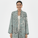 The Shaikha Sage Green Palm Abaya - TAL by The Abaya Lab