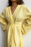 The Shaima Butter Cream Modest Wrap Top - TAL by The Abaya Lab