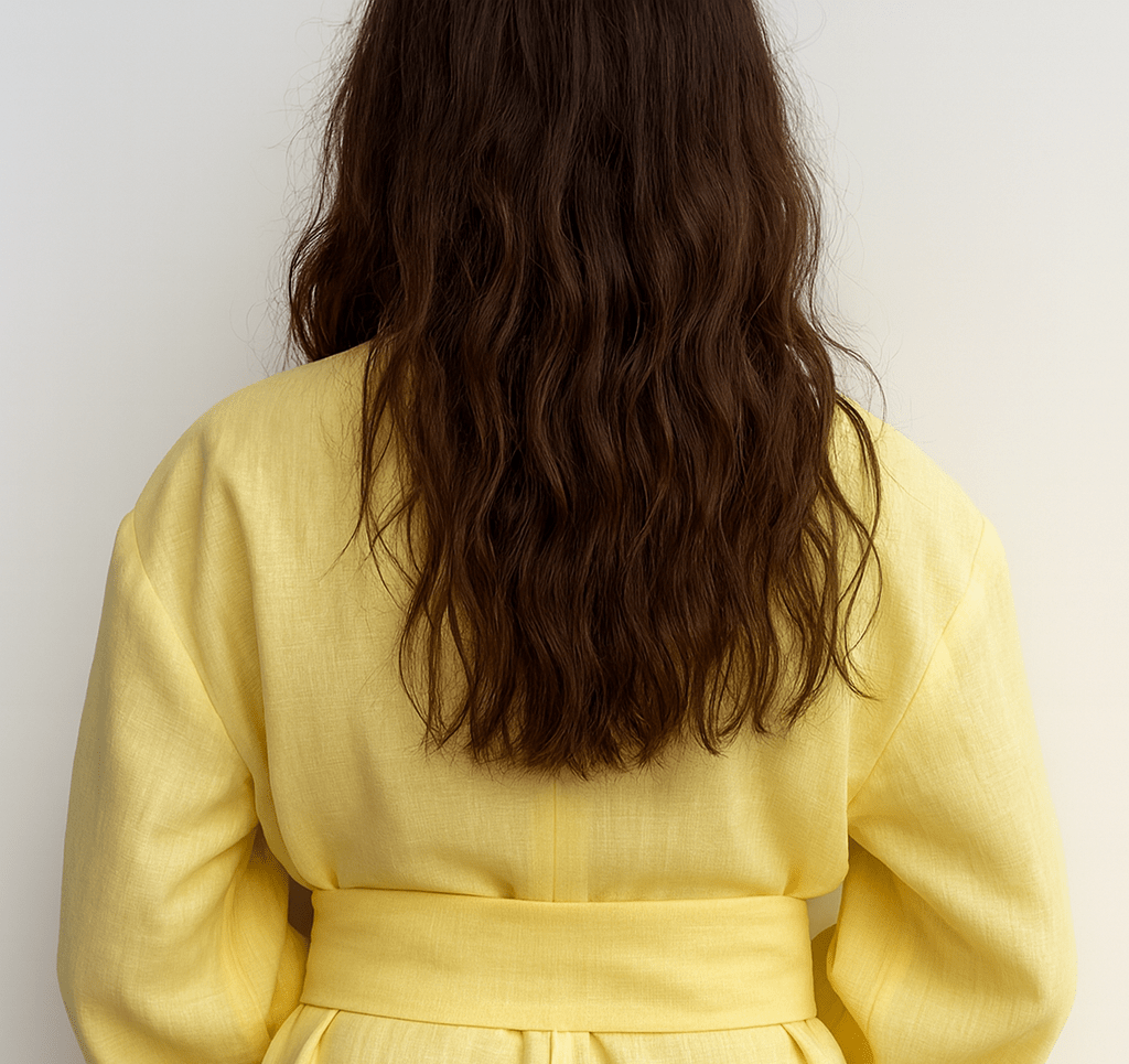 The Shaima Butter Cream Modest Wrap Top - TAL by The Abaya Lab
