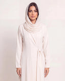 The Shaima Wrap Abaya with Side Tie Detail - TAL by The Abaya Lab