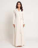 The Shaima Wrap Abaya with Side Tie Detail - TAL by The Abaya Lab