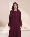 The Shaira Bow Detail Abaya with Lace Cuffs - TAL by The Abaya Lab