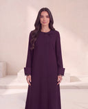 The Shaira Bow Detail Abaya with Lace Cuffs - TAL by The Abaya Lab