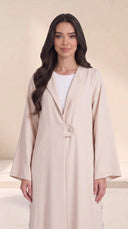 The Shaira Side Button Detail Abaya - TAL by The Abaya Lab