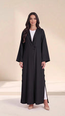 The Shaira Side Button Detail Abaya - TAL by The Abaya Lab