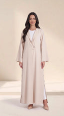 The Shaira Side Button Detail Abaya - TAL by The Abaya Lab