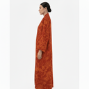 The Shamma Burnt Orange Floral Abaya - TAL by The Abaya Lab
