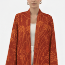 The Shamma Burnt Orange Floral Abaya - TAL by The Abaya Lab