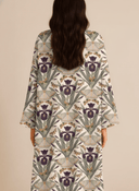 The Shamma Ivory Iris Abaya - TAL by The Abaya Lab