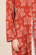The Shamma Rust Floral Abaya - TAL by The Abaya Lab