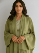 The Shamsa Fringe Cut Chiffon Abaya - TAL by The Abaya Lab