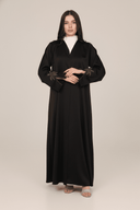 The Shamsa Palm Tree Sleeve Abaya - TAL by The Abaya Lab