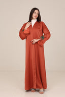 The Shamsa Palm Tree Sleeve Abaya - TAL by The Abaya Lab