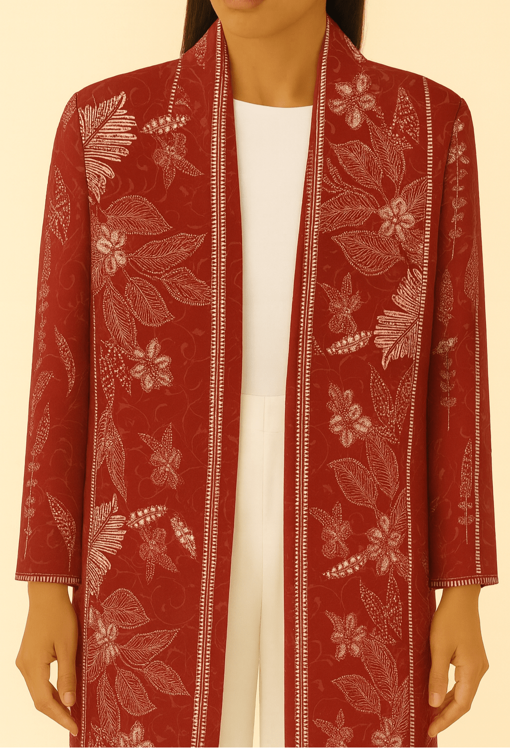 The Shamsa Rust Red Abaya - TAL by The Abaya Lab