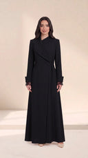 The Sharifa Shawl Collar Wrap Abaya - TAL by The Abaya Lab