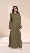 The Sharifa Shawl Collar Wrap Abaya - TAL by The Abaya Lab