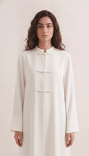 The Sheikah Mandarin Collar Abaya with Braided Closures - TAL by The Abaya Lab
