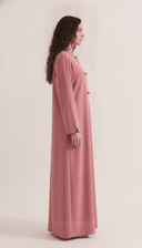 The Sheikah Mandarin Collar Abaya with Braided Closures - TAL by The Abaya Lab