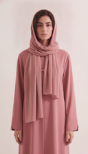 The Sheikah Mandarin Collar Abaya with Braided Closures - TAL by The Abaya Lab