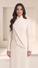 The Shifa Asymmetric Button Detail Abaya - TAL by The Abaya Lab